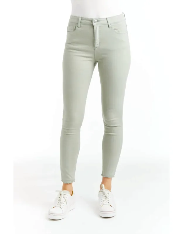 High Waist Skinny Crop Jeans