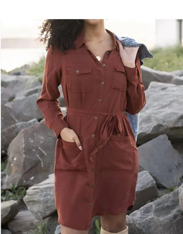 Tencel Lyocell Utility Dress