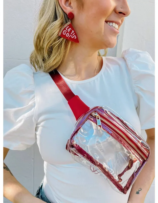 Ferris Game Day Clear Sling Belt Bag