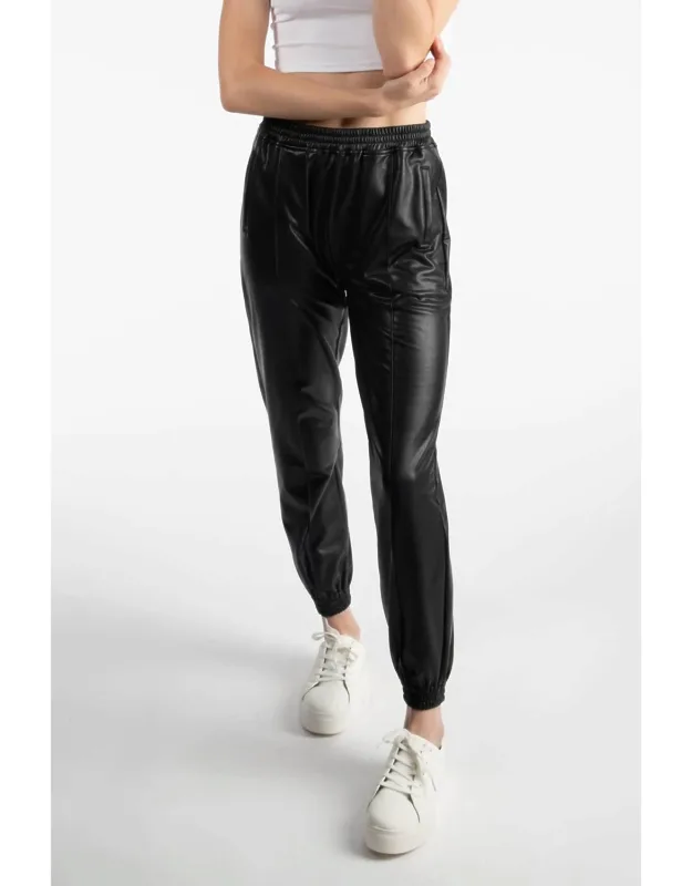 Pleather Joggers