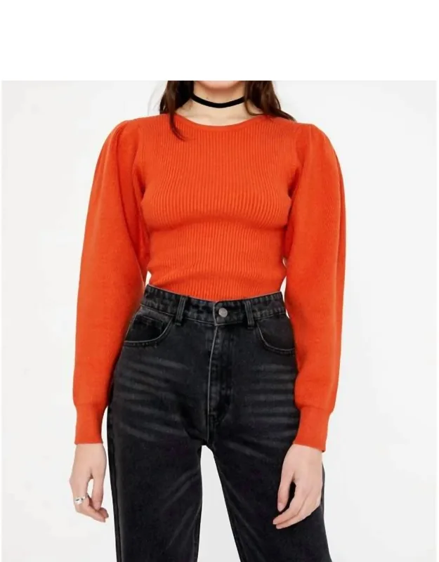 Round Neck Ribbed Sweater