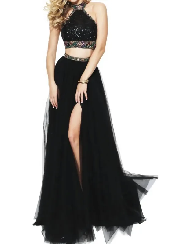 Halter Neck Prom Dress