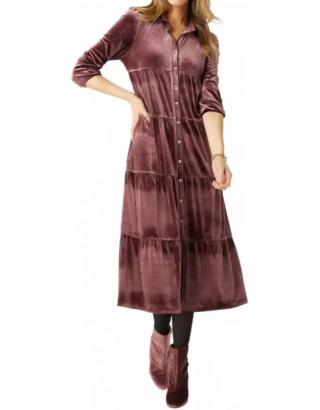 Romance Imagined Velour Dress