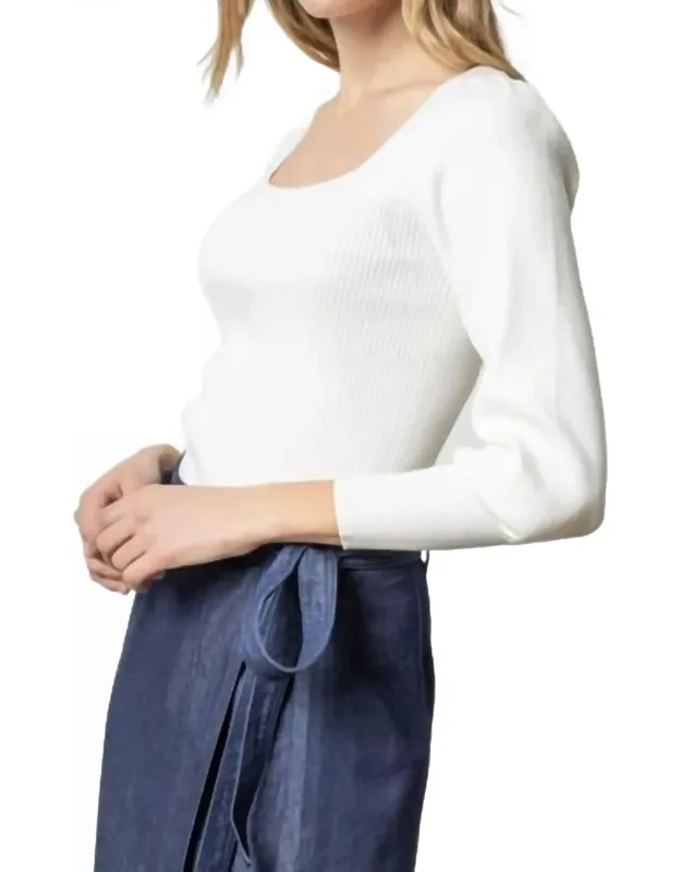 Full Sleeve Square Neck Sweater