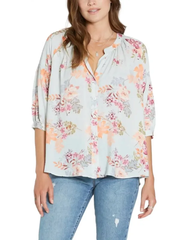 Audrey Blouse In Bloom Print