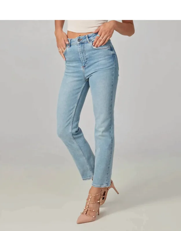 High Rise Straight Jeans