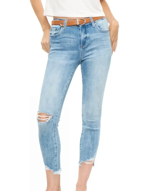 Audrey Mid Rise Skinny Crop Jeans