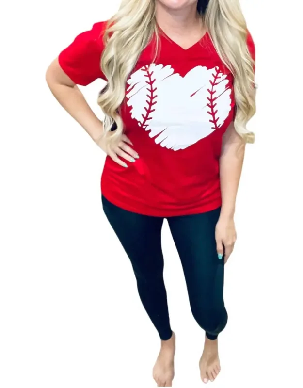 Baseball Heart Tee