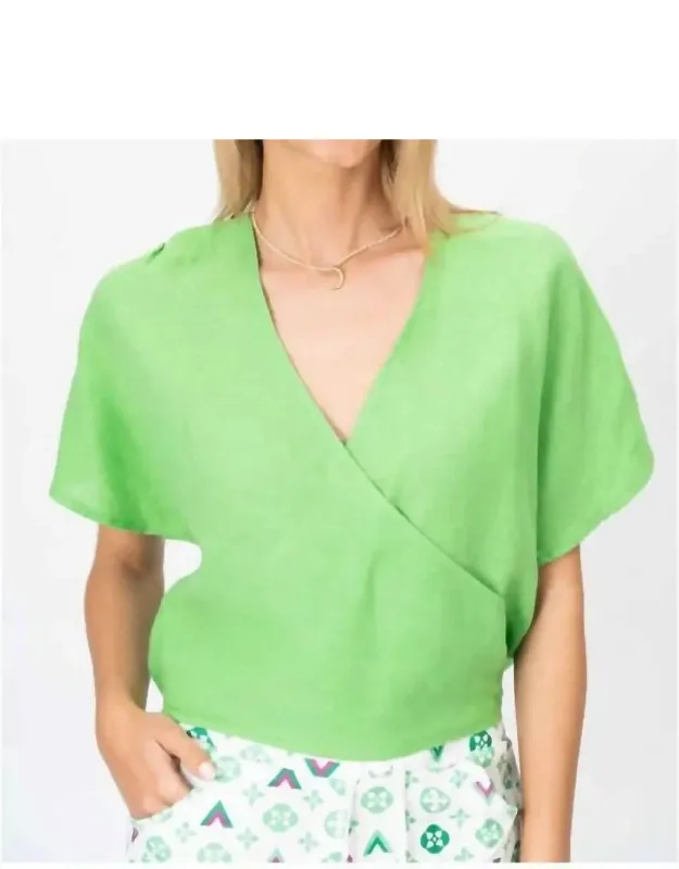 Cross Linen Top