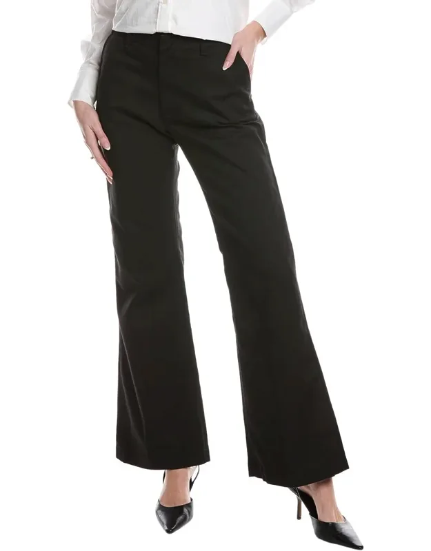 Mid-rise Flared Trousers