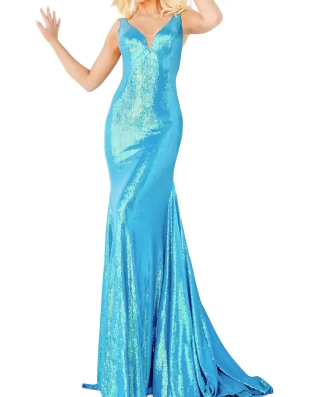 Sheer Sides Sequin Dress