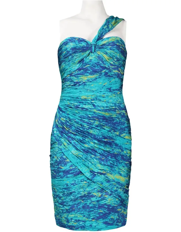 One Shoulder Ruched Dress