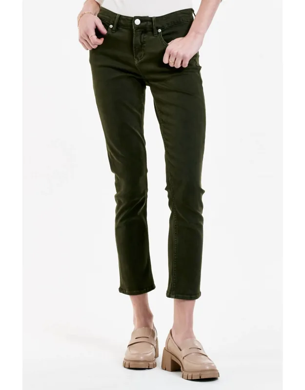 Blaire High Rise Ankle Slim Straight Jeans