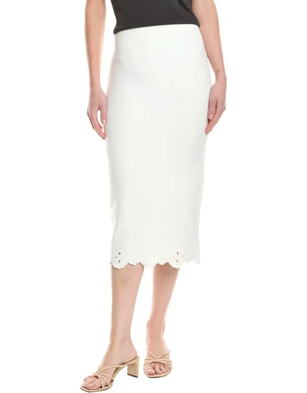 Eyelet Hem Skirt
