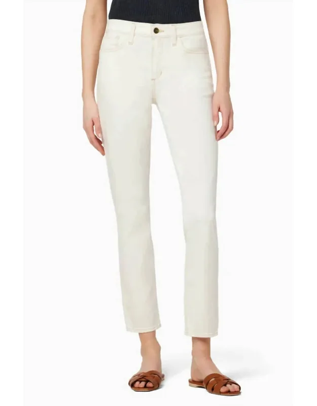Lara Mid Rise Cigarette Ankle Jeans