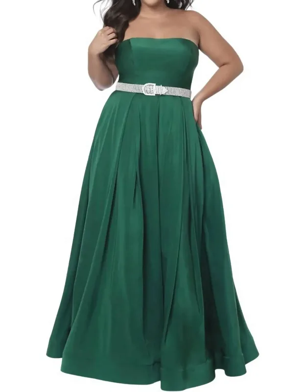 Glam Stretch Satin Dress