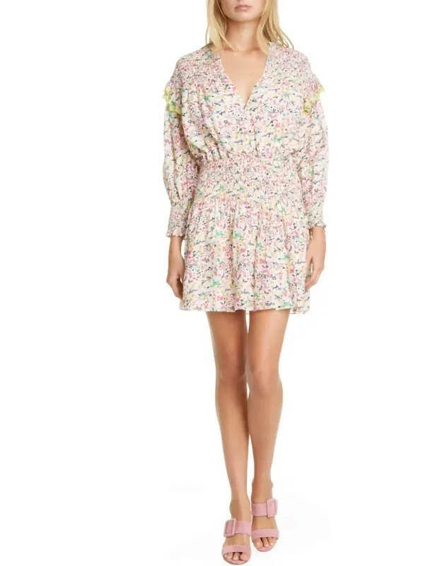 Floral Long Sleeve Minidress