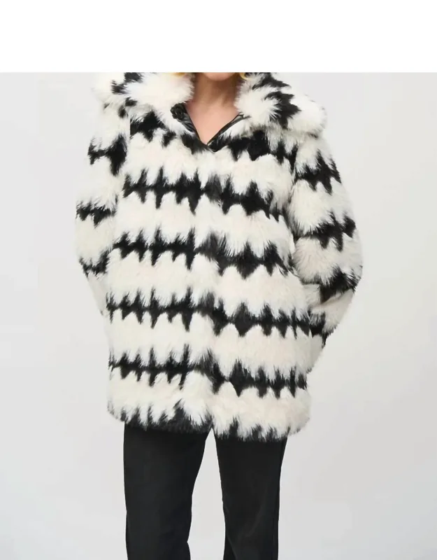 Reversible Faux Fur Coat