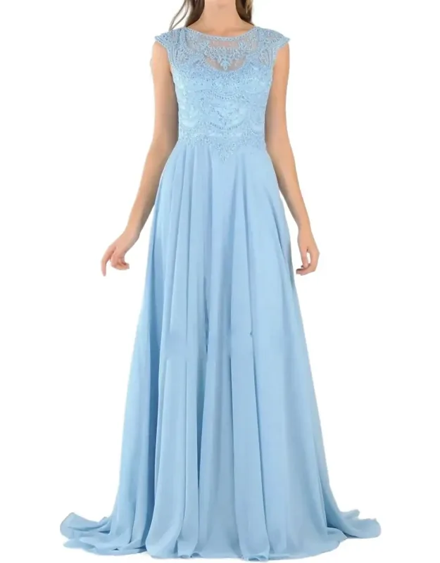 Embroidered Cap Sleeve Dress