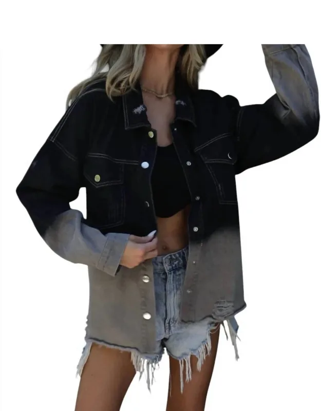 Mya Distressed Denim Jacket