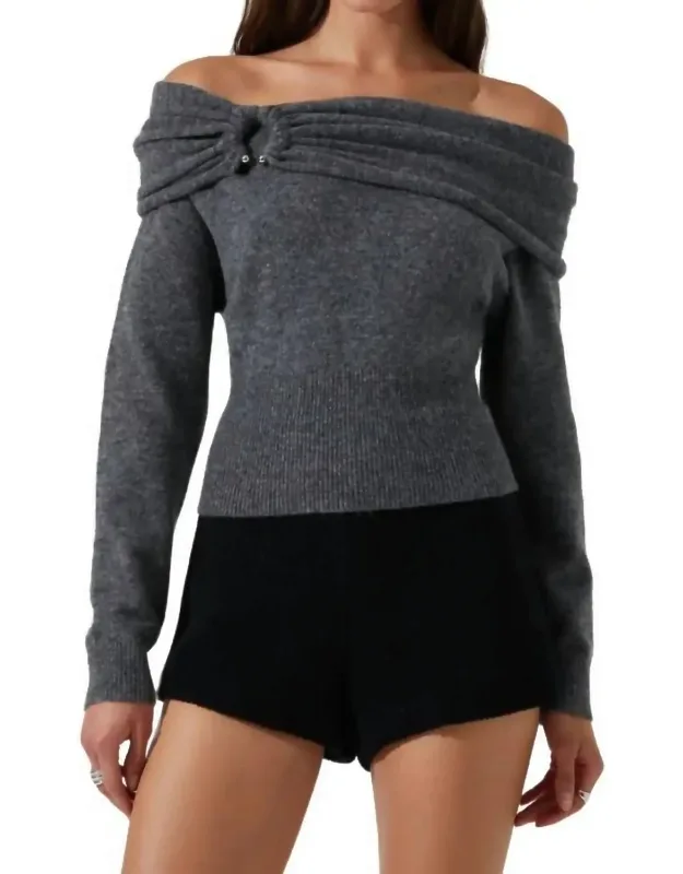 Off Shoulder Sweater