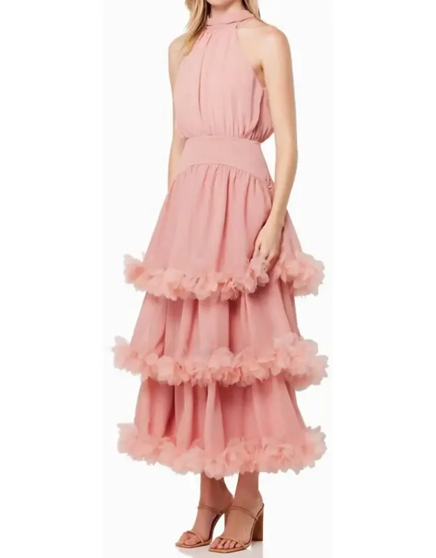 Tiered Halter Dress