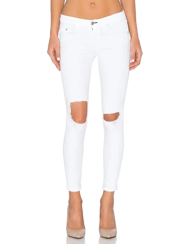 Capri Jeans With Holes