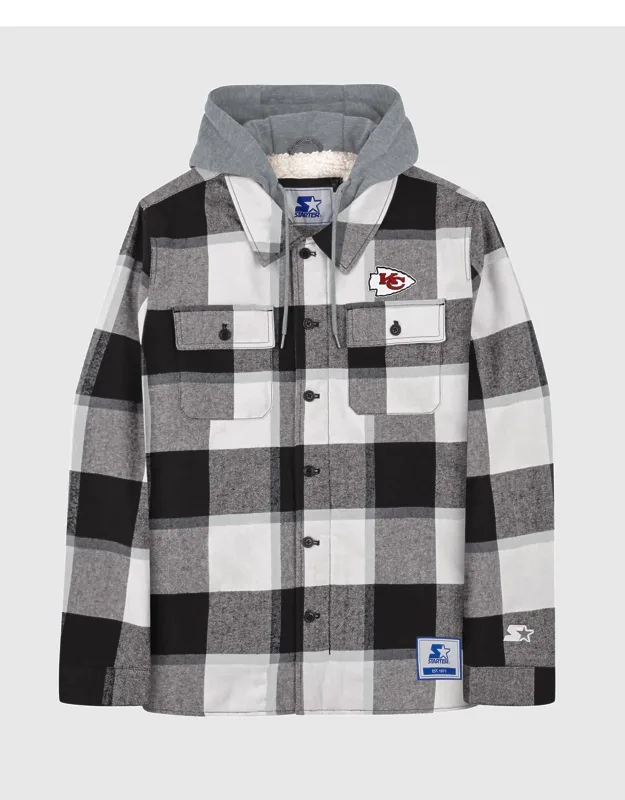 Kansas City Chiefs Sherpa Lined Plaid Jacket
