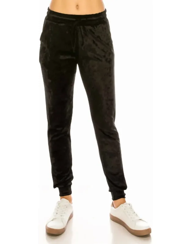 Crushed Velvet Joggers