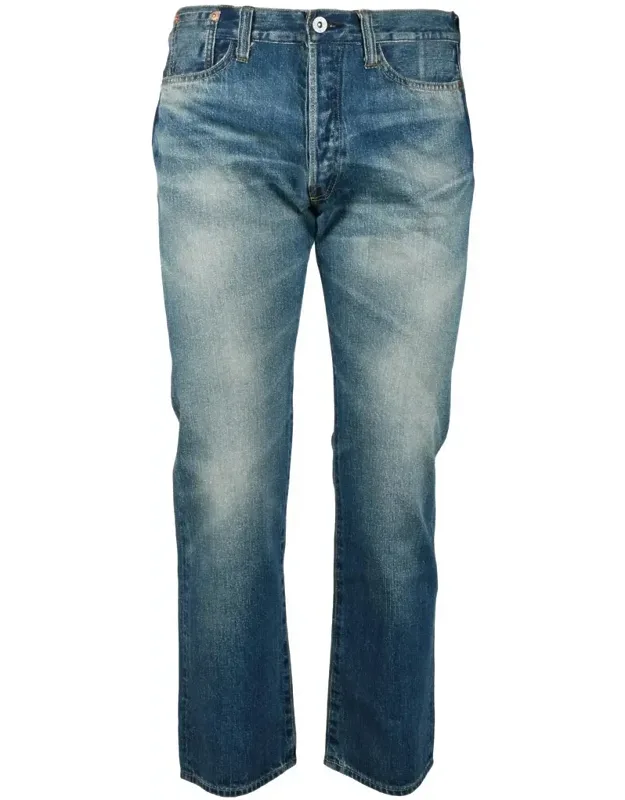 Straight-leg Denim Jeans