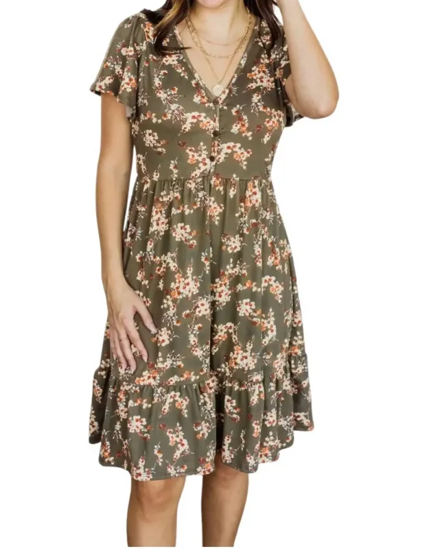 Floral Ruffle Dress