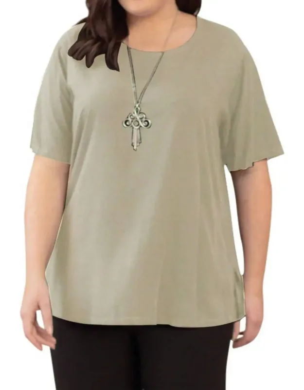 Rayon Short Sleeve Top