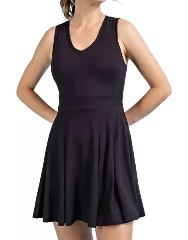 Butter V Neck Golf Dress And Pants