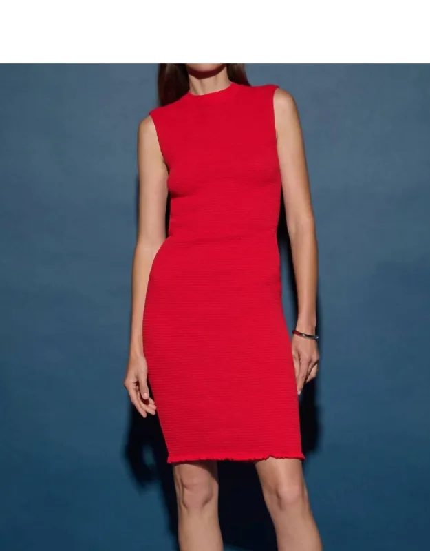 Sarabell Smocked Dress In Red Shoes