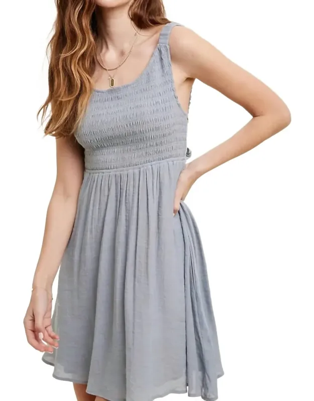 Smocked Mini Dress