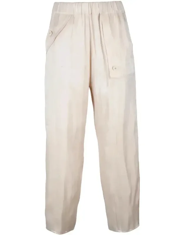 Satin Cargo Pants