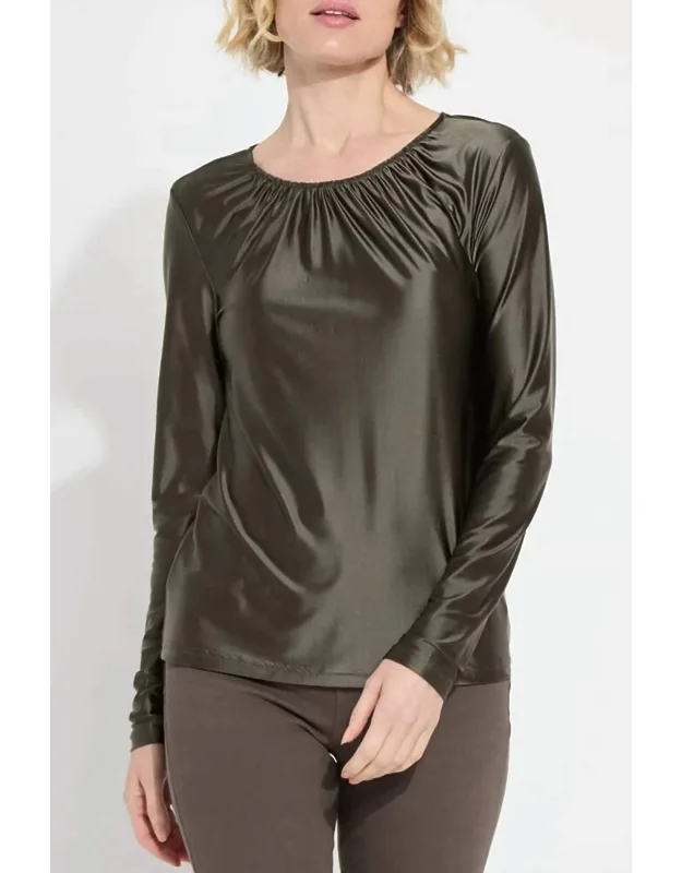 Satin Jersey Top