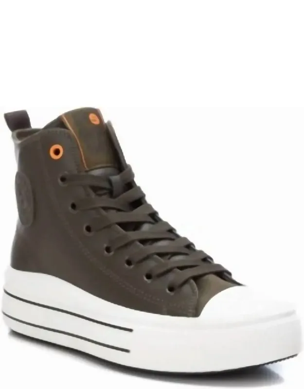 Canvas Ankle Sneakers