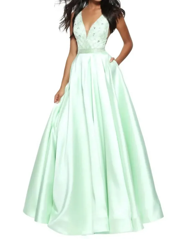 V-neck Prom Dress