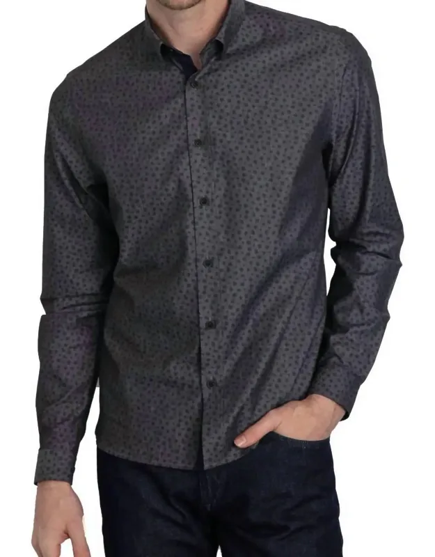 Button Down Cotton Long Sleeve Shirt