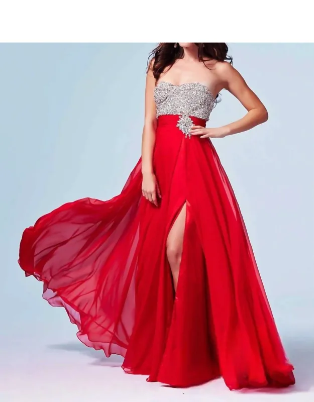 Strapless Sweetheart Prom Dress