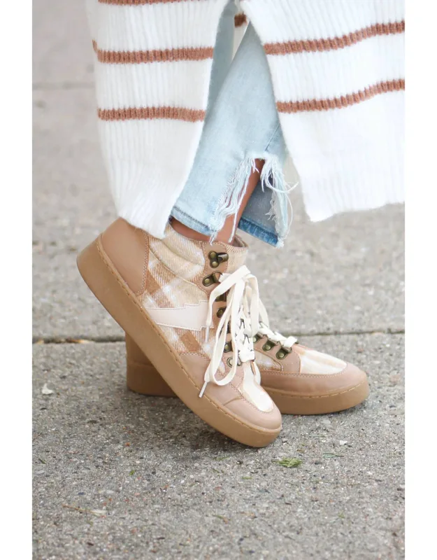 Kaia Plaid Sneakers