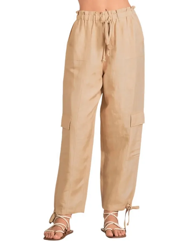 Drawstring Cargo Pants