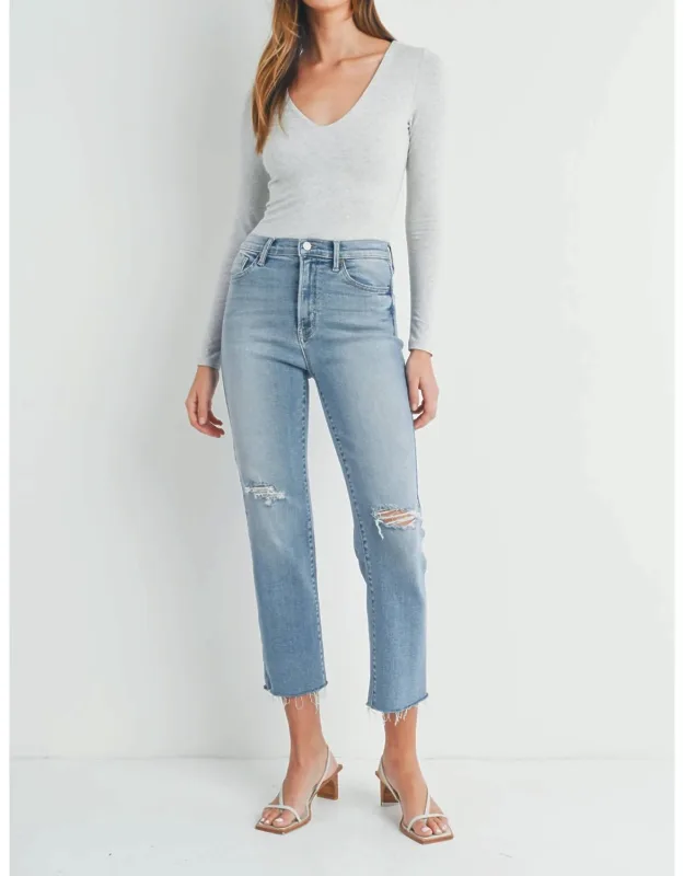 Distressed Slim Jeans