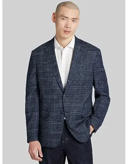 Modern Fit Plaid Sport Coat