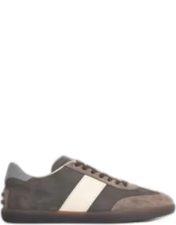 Suede And Brown Nubuck Sneakers