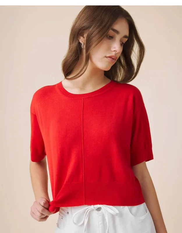 Erica Short Sleeve Sweater