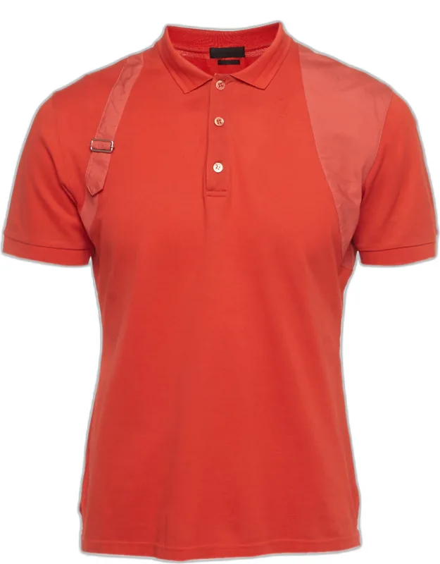 Pique Cotton Buckle Detail Polo T-shirt