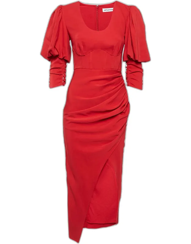 Ruched Midi Dress