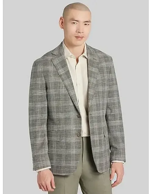 Modern Fit Plaid Sport Coat
